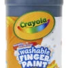 Crayola Non-Toxic Washable Finger Paint, 1 Pt Squeeze Bottle, Black -Art Supplies 007974 A ecommfullsize
