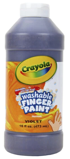 Crayola Non-Toxic Washable Finger Paint, 1 Pt Squeeze Bottle, Violet