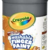 Crayola Non-Toxic Washable Finger Paint, 1 Quart Squeeze Bottle, Black