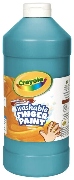 Crayola Non-Toxic Washable Finger Paint, 1 Quart Squeeze Bottle, Blue