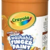 Crayola Non-Toxic Washable Finger Paint, 1 Quart Squeeze Bottle, Orange -Art Supplies 008013 A ecommfullsize