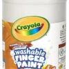 Crayola Non-Toxic Washable Finger Paint, 1 Quart Squeeze Bottle, White -Art Supplies 008025 A ecommfullsize