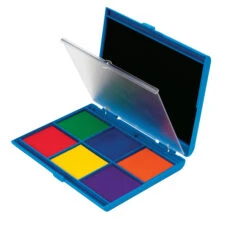 Learning Resources Washable Stamp Pad With Separator, 5 X 6-1/2 Inches, Assorted Color