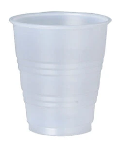 Dart Translucent Cups, 7 Ounces, Polystyrene, Clear, Pack Of 2500