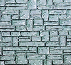 Fadeless Designs Paper Roll, Flagstone, 48 Inches X 12 Feet