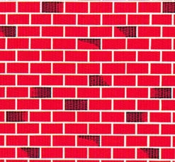 Fadeless Designs Paper Roll, Tu Tone Brick, 48 Inches X 50 Feet