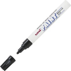 Uni-ball Uni Uni-Paint Opaque Oil Based Marker, Medium Tip, Black