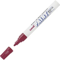 Uni-ball Uni Uni-Paint Opaque Oil Based Marker, Medium Tip, Red