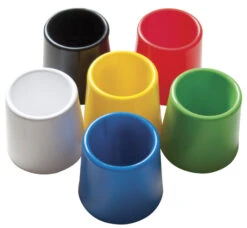 School Smart Plastic Water Pot Set, 4-3/4 X 3-1/2 Inches, Assorted Color, Set Of 6