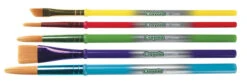 Crayola Round Synthetic Paint Brush Set, Assorted Size, Assorted Color, Set Of 5