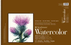 Strathmore 400 Artist Watercolor Pad, 12 X 18 Inches, 140 Lb, 12 Sheets
