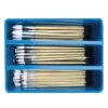 Royal & Langnickel Snowhite White Taklon Classroom Brush Set, Assorted Sizes, Set Of 72 Brushes And 1 Drying Tray -Art Supplies 1289613 A ecommfullsize
