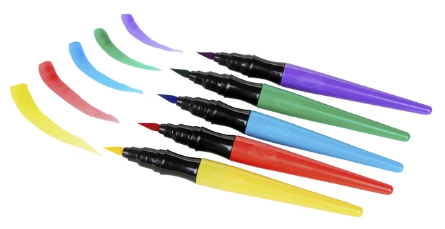 Crayola No-Drip Paint Brush Pens, 8 Assorted Colors, Set Of 40 6 Crayola No-Drip Paint Brush Pens, 8 Assorted Colors, Set Of 40 - Image 4