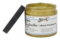 Sax True Flow Water Soluble Block Printing Ink, 1 Pint Jar, Gold -Art Supplies 1299778 C ecommfullsize