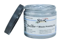 Sax True Flow Water Soluble Block Printing Ink, 1 Pint Jar, Silver -Art Supplies 1299779 B ecommfullsize