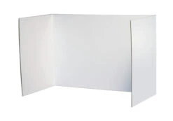 Pacon Privacy Board, 48 X 16 Inches, White, Pack Of 4