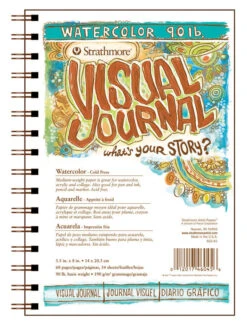 Strathmore Visual Watercolor Pad, 5-1/2 X 8 Inches, 90 Lb, 34 Sheets