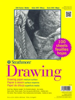 Strathmore 300 Series Drawing Paper, 9 X 12 Inches, 70 Lb, 100 Sheets