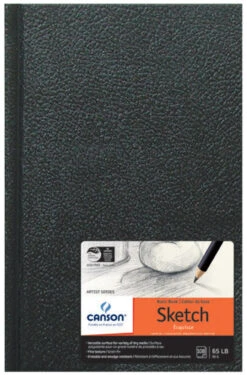 Canson Basic Hardcover Sketchbook, 5-1/2 X 8-1/2 Inches, 65 Lb, 108 Sheets