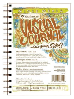 Strathmore Visual Mixed Media Pad, 5-1/2 X 8 Inches, 90 Lb, 34 Sheets