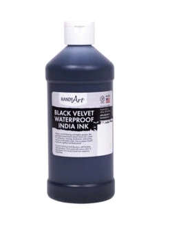 Handy Art Black Velvet Waterproof India Ink, 1 Pint