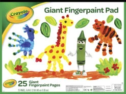 Crayola Giant Fingerpaint Pad, 16 X 12 Inches, 25 Sheets