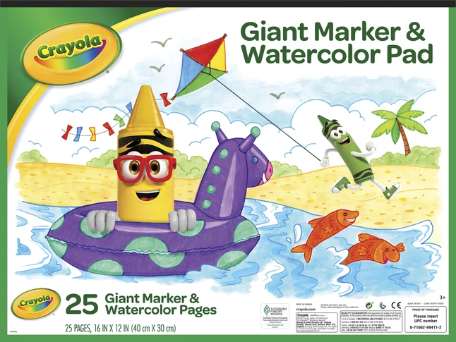 Crayola Heavy Weight Watercolor Pad, 16 X 12 Inches, 25 Sheets 3 Crayola Heavy Weight Watercolor Pad, 16 X 12 Inches, 25 Sheets