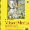Strathmore 300 Series Mixed Media Pad, 9 X 12 Inches, 90 Lb, 40 Sheets -Art Supplies 1404089 ecommfullsize