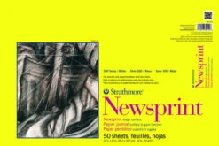 Strathmore 300 Series Newsprint Pad, 12 X 18 Inches, 32 Lb, 50 Sheets