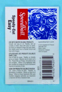 Speedball Speedy-Cut Flexible Durable Easy Block, 3 X 4-1/2 In, Blue