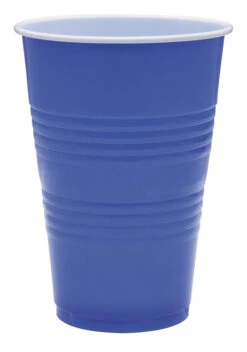 Genuine Joe Disposable Party Cup, 16 Ounces, Blue, Pack Of 50
