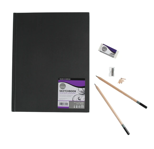 Daler-Rowney Hardbound Sketchbook, 8-1/2 X 11 Inches, 65 Lb, 110 Sheets, Pack Of 6 4 Daler-Rowney Hardbound Sketchbook, 8-1/2 X 11 Inches, 65 Lb, 110 Sheets, Pack Of 6 - Image 2