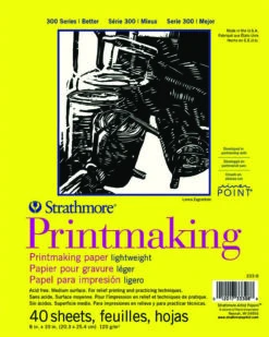 Strathmore 300 Series Printmaking Paper Pad, 8 X 10 Inches, 40 Sheets