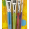 Crayola Flat Big Paintbrush Set, 4-3/4 In OAL, Set Of 4 -Art Supplies 1506961 A ecommfullsize