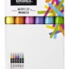 Liquitex Professional Fine Tip Paint Markers, Assorted Vibrant Colors, Set Of 6