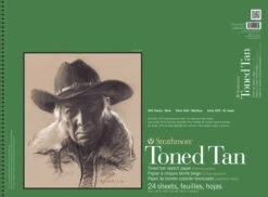 Strathmore 400 Series Toned Tan Drawing Pad, 18 X 24 Inches, 80 Pound, 24 Sheets