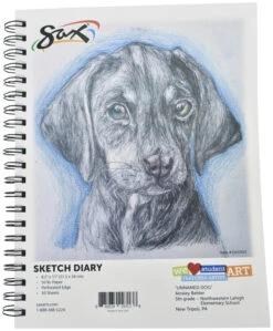 Sax Sketch Diary, 50 Lbs, 8-1/2 X 11 Inches, 50 Sheets