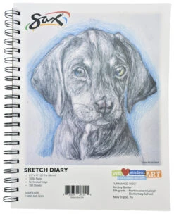 Sax Sketch Diary, 50 Lbs, 8-1/2 X 11 Inches, 100 Sheets
