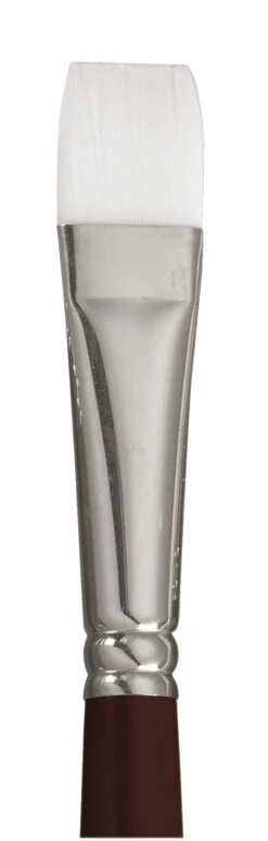 Sax Optimum White Synthetic Taklon Paint Brushes, Flat, Pack Of 3 -Art Supplies 1567547 A ecommfullsize