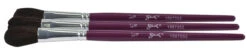 Sax True Flow Oval Wash Ox Hair Easel Brushes, 3/4 Inch, Pack Of 3