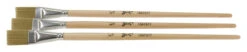 Sax Golden Synthetic Long Handle Bristle Brushes, Flat, 3/4 Inch, Pack Of 3