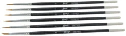 Sax Royale Synthetic And Goat Hair Short Handle Paint Brushes, Size 2, Pack Of 6