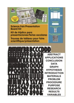 Pacon Presentation Board Project Kit With Self-Adhesive Letters