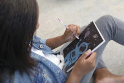 Ucreate Create-Your-Own Sketch Diary, 9 X 6 Inches, Black Cover, 50 Sheets -Art Supplies 1568639 C ecommfullsize