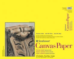 Strathmore 300 Series White Canvas Paper Pad, 16 X 20 Inches, 115 Lb, 10 Sheets