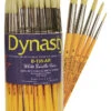 Dynasty Canister B-135-AR White Bristle Hair Canister, Assorted Sizes, Rounds, Set Of 60 -Art Supplies 1569932 A ecommfullsize