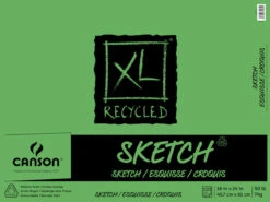 Canson XL Recycled Sketch Pad, 18 X 24 Inches, 50 Lb, 100 Sheets