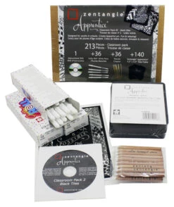 Sakura Zentangle Apprentice Classroom Set, Black, 213 Pieces