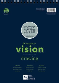 Strathmore Vision Drawing Pad, 9 X 12 Inches, 64 Lb, 65 Sheets