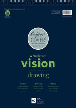 Strathmore Vision Drawing Pad, 11 X 14 Inches, 64 Lb, 65 Sheets